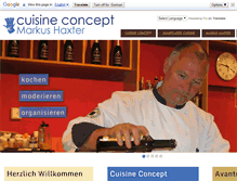 Tablet Screenshot of cuisine-concept.de